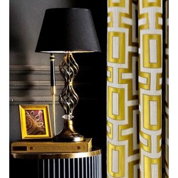 Luxury gold stripe pattern curtains