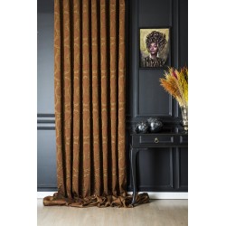Orange Stripe Pattern Curtains