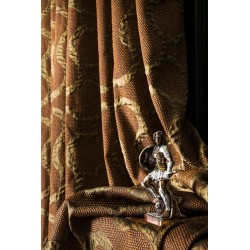 Orange Stripe Pattern Curtains
