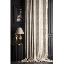 Champagne Damask Pattern Curtains