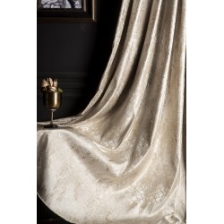 Champagne Damask Pattern Curtains