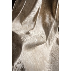 Champagne Damask Pattern Curtains