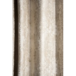 Champagne Damask Pattern Curtains