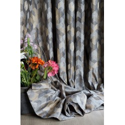 Gray luxury bedroom living room curtains